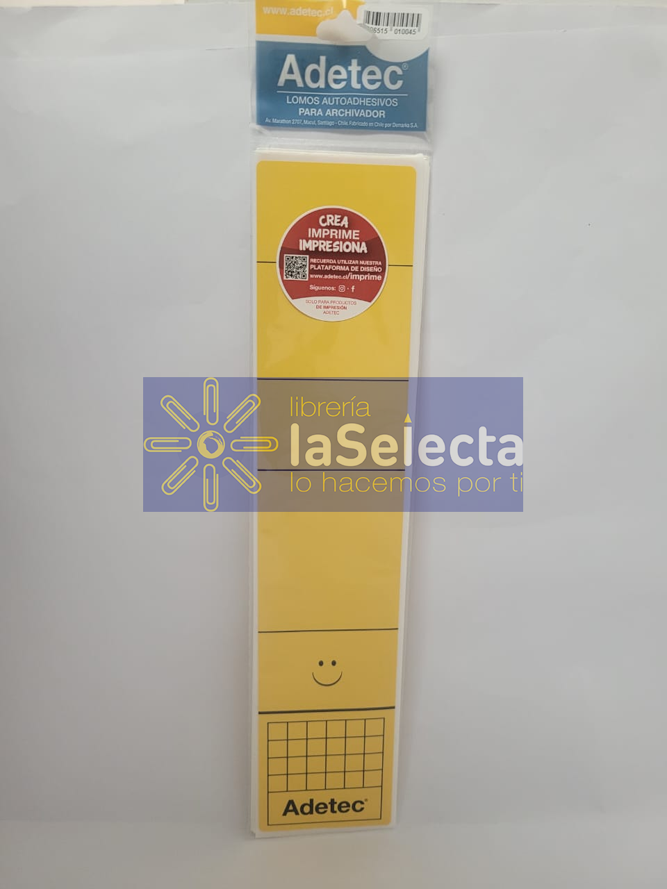 LOMOS AUTOADHESIVOS PARA ARCHIVADOR OFICIO AMARILLO ADETEC